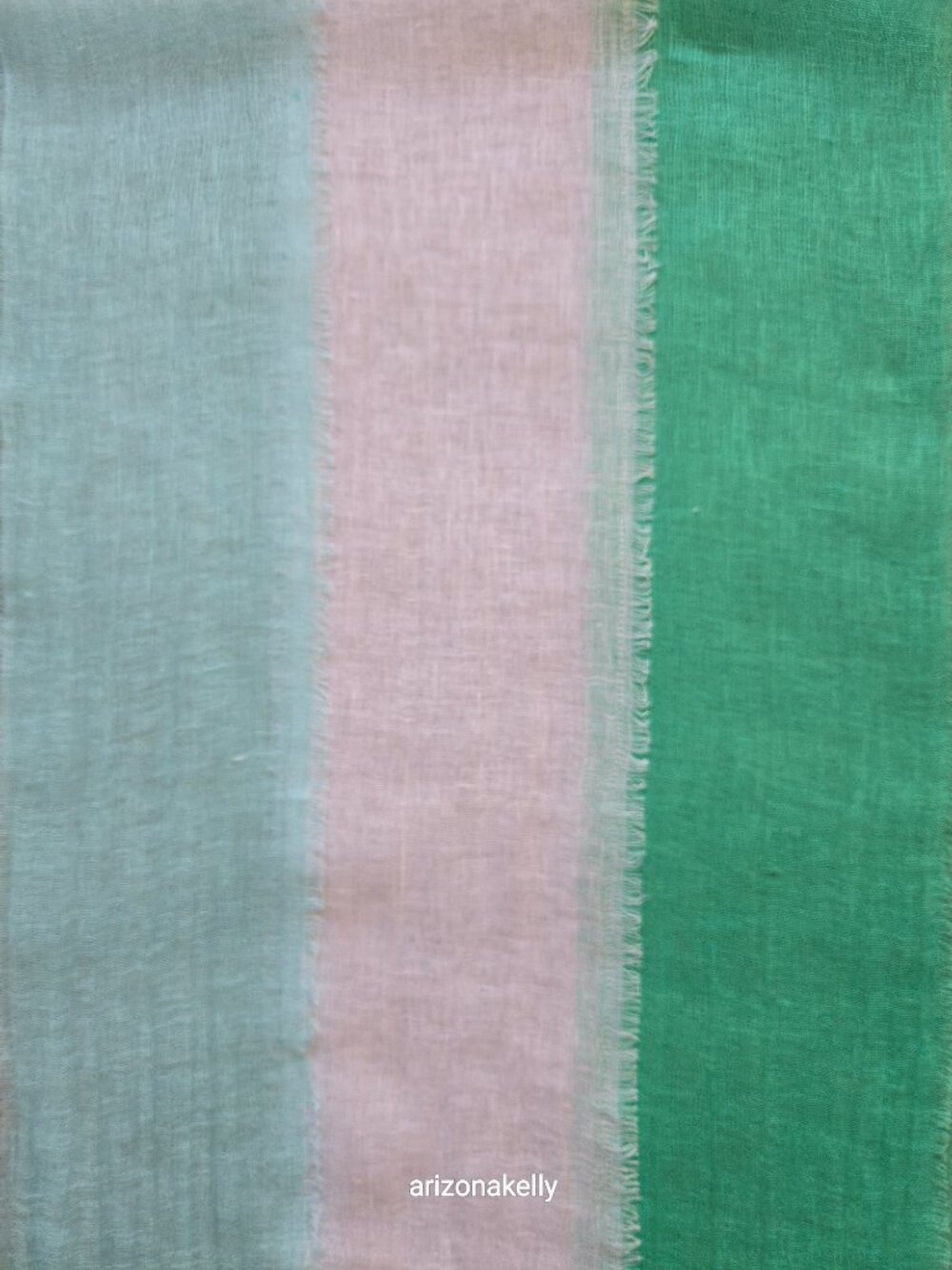 NWT Linen Scarf Per Se Green - Picture 6 of 9